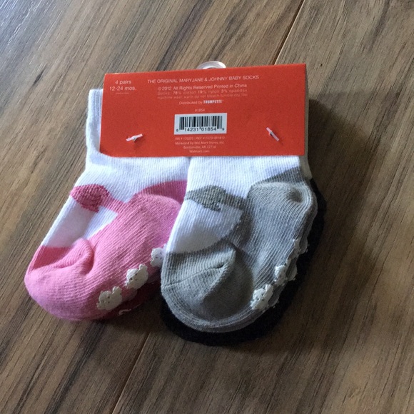 Trumpette Accessories Nwt Trumpette Noodles Baby Girl Socks 4 Prs